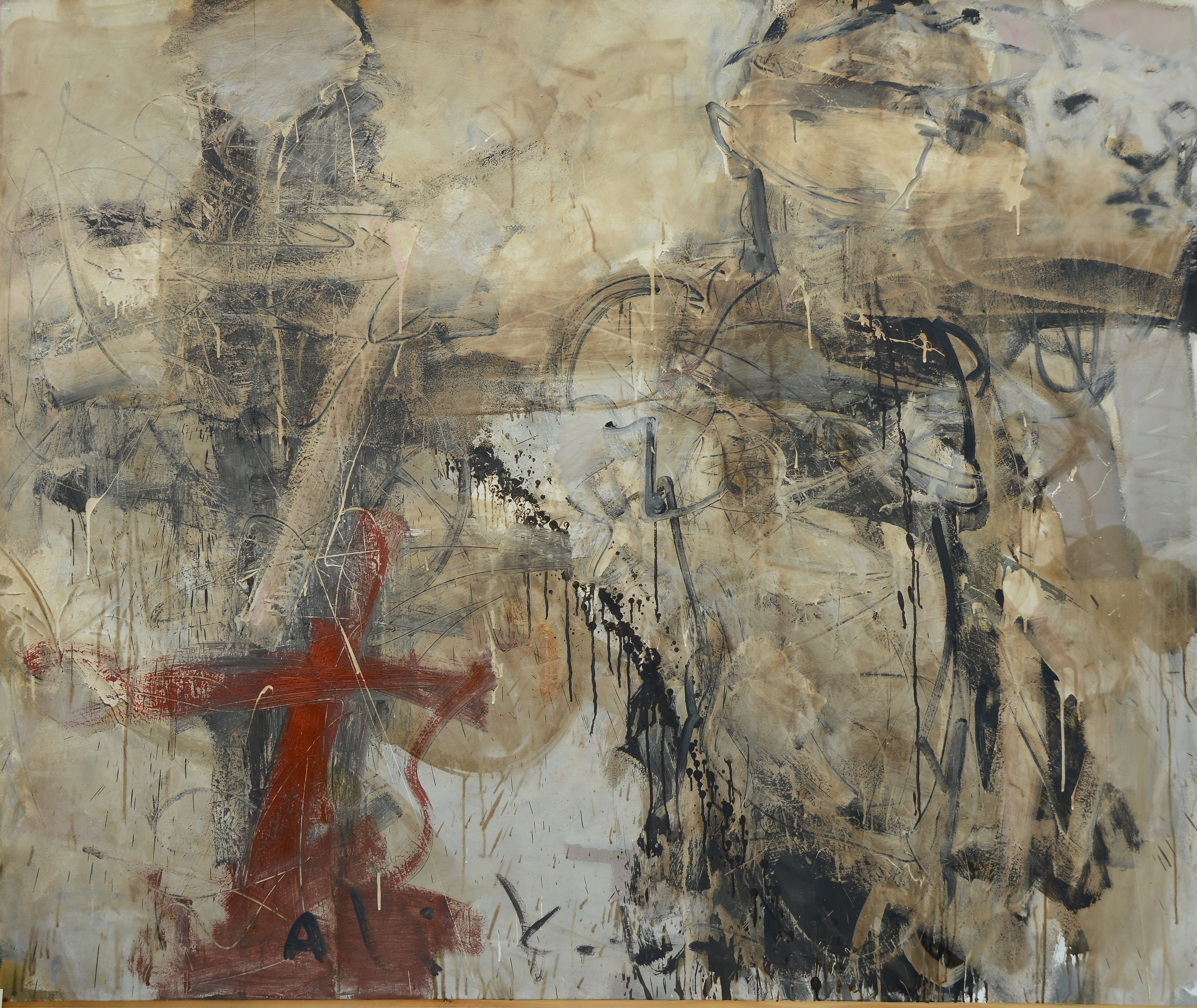 ALİ KOTAN, İsimsiz- Untitled, 2011, Tuval üzerine karışık teknik- Mixed media on canvas, 150X180 cm